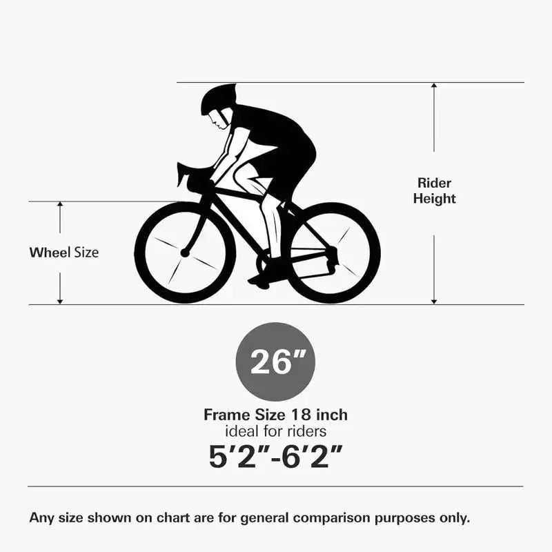 Hykolity Mountain Bike da 26 pollici, Bici da Ciclismo per Esterni a 18 velocità, Telaio in Acciaio ad Alto Tenore di Carbonio, Bici MTB per Uomini e Donne, Doppia Sospensione Completa, Nero