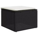 vidaXL Garden Sofa Set Black PE rattan Large Modular Garden Sofa Set