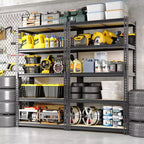 48 W 5-Tier Heavy Duty Garage Shelving Unit, 72H x 48W x 24D Adjustable Carbon Steel Storage Rack, 3000 lb Capacity