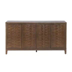 Christopher Knight Home Gree Madia a 4 Ante in Tessuto 3D, 59'' Stile Mid-Century Modern