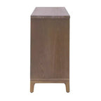 Christopher Knight Home Gree Madia a 4 Ante in Tessuto 3D, 59'' Stile Mid-Century Modern