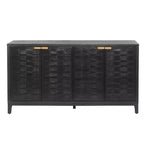 Christopher Knight Home Gree Madia a 4 Ante in Tessuto 3D, 59'' Stile Mid-Century Modern