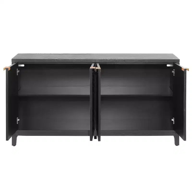Christopher Knight Home Gree Madia a 4 Ante in Tessuto 3D, 59'' Stile Mid-Century Modern