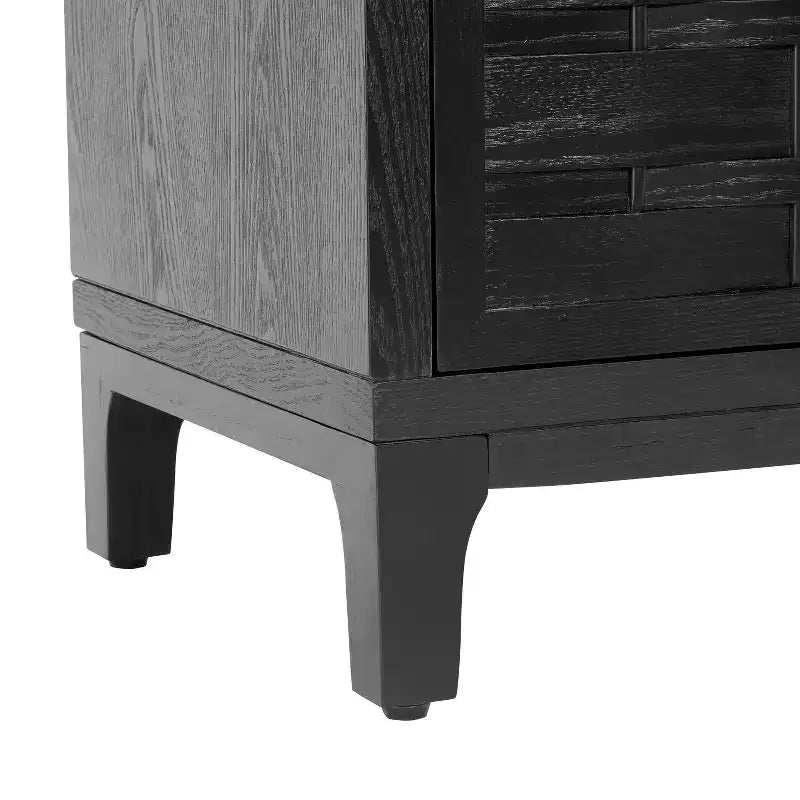 Christopher Knight Home Gree Madia a 4 Ante in Tessuto 3D, 59'' Stile Mid-Century Modern