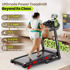 Tapis roulant pieghevole compatto per casa con motore da 3,75 HP, controllo tramite app, Bluetooth, inclinazione del 10%, capacità 150 kg