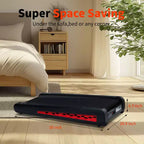 Tapis Roulant Inclinato Compatto 7, Tapis Roulant da Sottoscrivania con Motore da 2.55HP, Capacità 100 kg, Display LED, Supporto Verticale, Salvaspazio per Ufficio Domestico