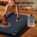 Tapis Roulant Inclinato Compatto 7, Tapis Roulant da Sottoscrivania con Motore da 2.55HP, Capacità 100 kg, Display LED, Supporto Verticale, Salvaspazio per Ufficio Domestico