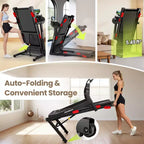 Tapis roulant in offerta - Tapis roulant pieghevole da 3,75 HP per casa, inclinazione 10%, controllo tramite app, compatto per piccoli spazi, capacità 150 kg, camminata, jogging, corsa