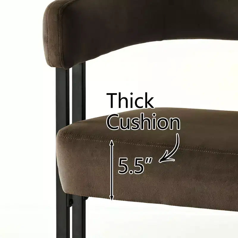 Modern 49 Bench with Backrest and Armrests, Stylish Dining Bench, Loveseat with Metal Frame, Accent Seat for Living room-Panipeachy