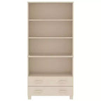 vidaXL Highboard Set of 2 Honey Solid pine wood Large Highboard