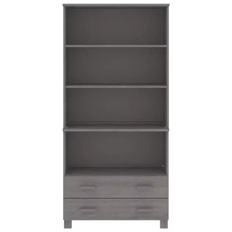 vidaXL Highboard Set of 2 Honey Solid pine wood Large Highboard