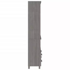 vidaXL Highboard Set of 2 Honey Solid pine wood Large Highboard