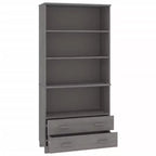 vidaXL Highboard Set of 2 Honey Solid pine wood Large Highboard