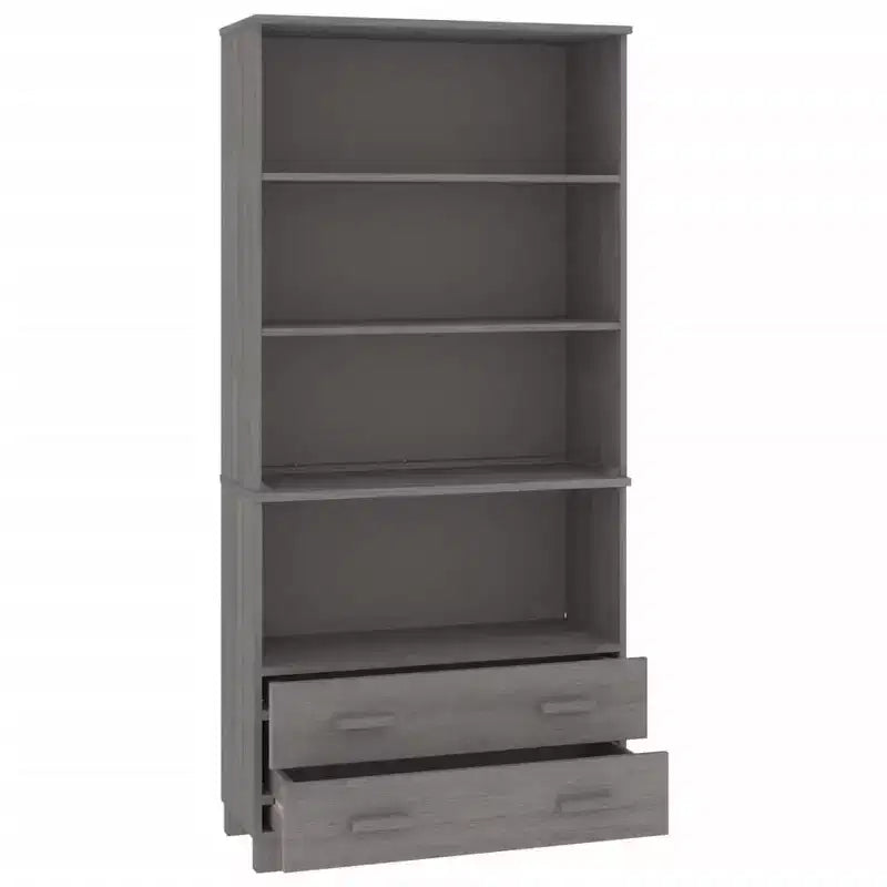vidaXL Highboard Set of 2 Honey Solid pine wood Large Highboard