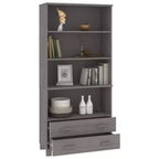 vidaXL Highboard Set of 2 Honey Solid pine wood Large Highboard
