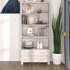 vidaXL Highboard Set of 2 Honey Solid pine wood Large Highboard