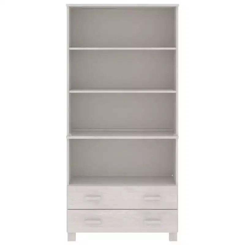vidaXL Highboard Set of 2 Honey Solid pine wood Large Highboard