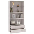 vidaXL Highboard Set of 2 Honey Solid pine wood Large Highboard