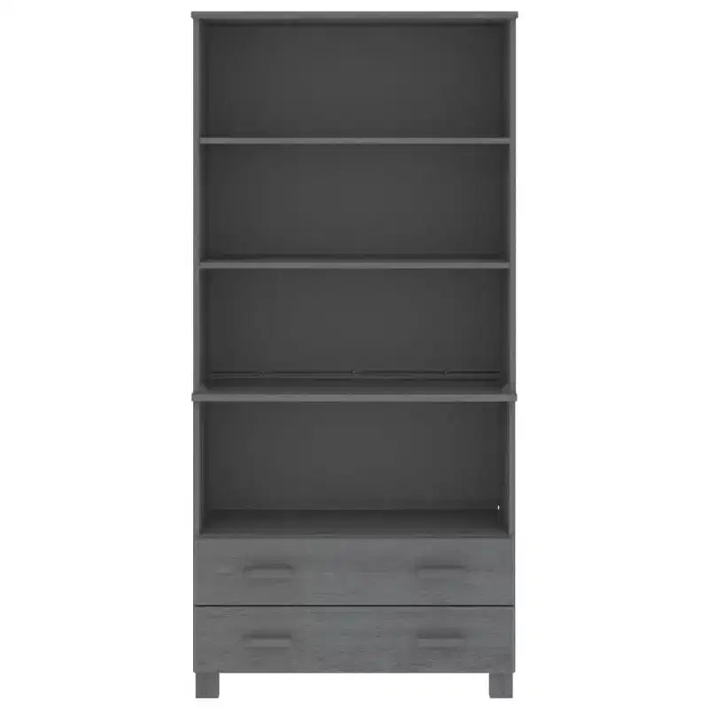 vidaXL Highboard Set of 2 Honey Solid pine wood Large Highboard