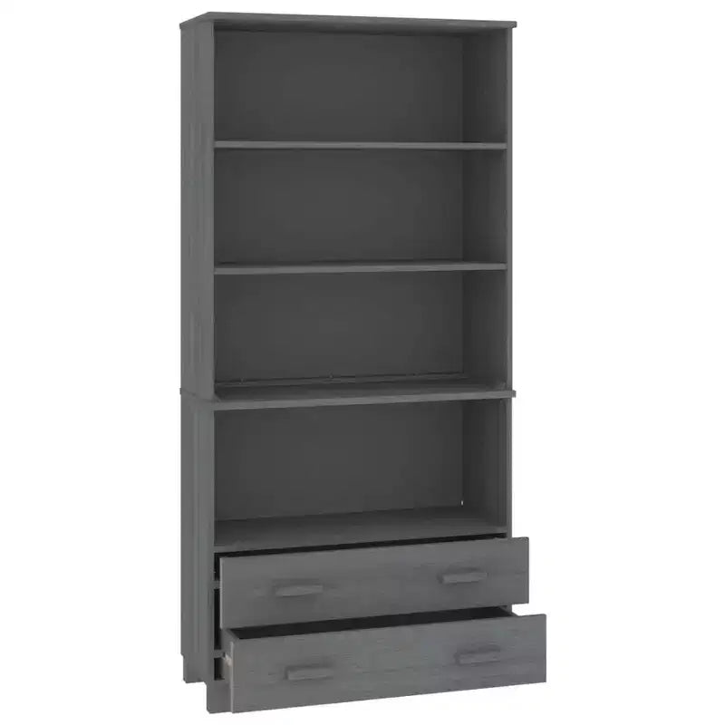 vidaXL Highboard Set of 2 Honey Solid pine wood Large Highboard