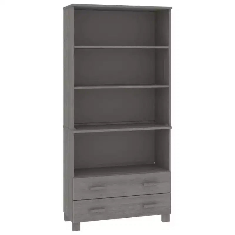 vidaXL Highboard Set of 2 Honey Solid pine wood Large Highboard