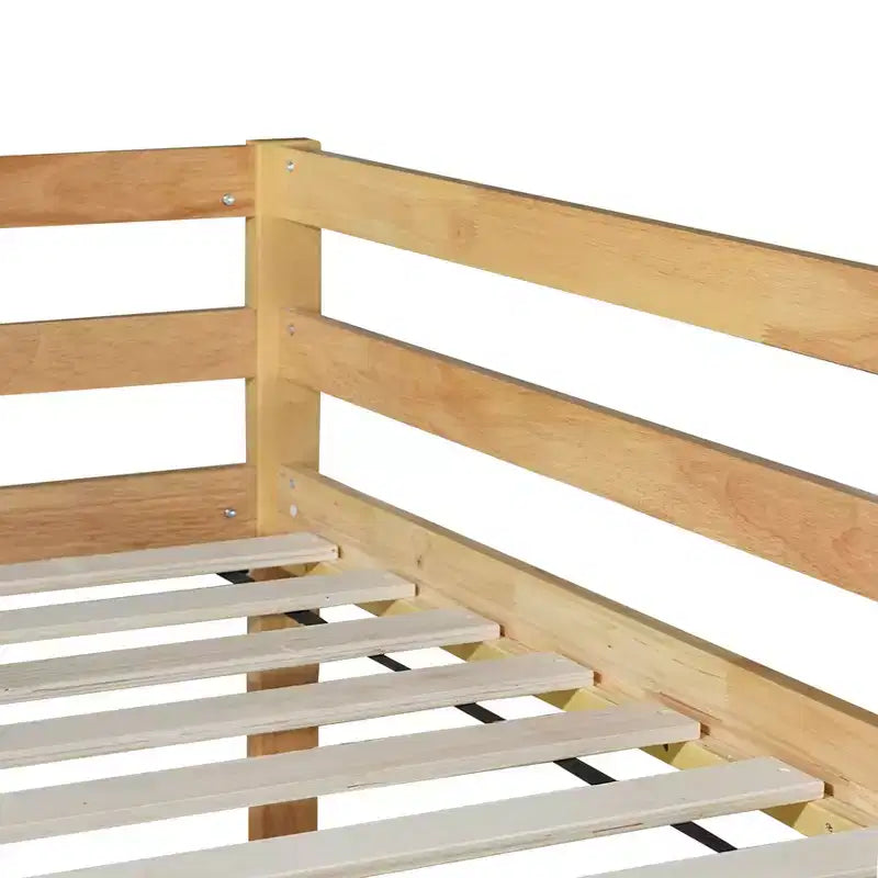 MAYEERTY Struttura Letto Singolo con Contenitore Sottoposto, Adatta ai Bambini, in Metallo Resistente