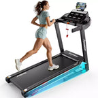 Quiet 3.5HP Brushless Treadmill with 350 lbs Capacity, Adjustable Incline & Smart App Support