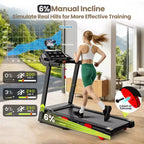 Quiet 3.5HP Brushless Treadmill with 350 lbs Capacity, Adjustable Incline & Smart App Support
