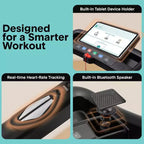 Tapis Roulant Pieghevole Portatile SereneLife con Inclinazione Regolabile e 12 Programmi di Allenamento Preimpostati