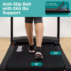 Tapis Roulant Pieghevole Portatile SereneLife con Inclinazione Regolabile e 12 Programmi di Allenamento Preimpostati
