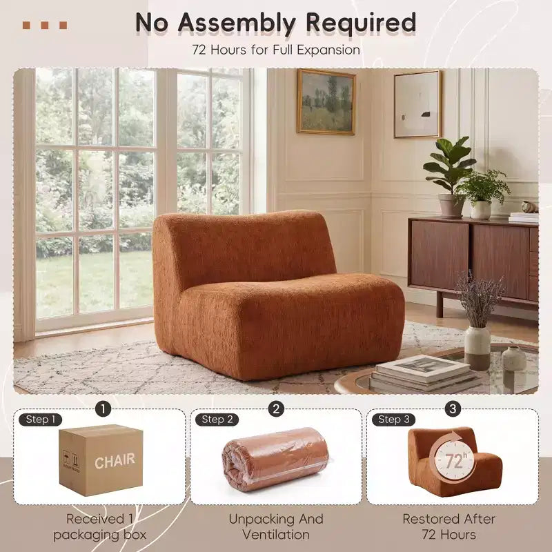 Christopher Knight Home Crinti Modern Modular Armless Accent Chair with Foam Cushion