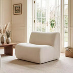 Christopher Knight Home Crinti Modern Modular Armless Accent Chair with Foam Cushion