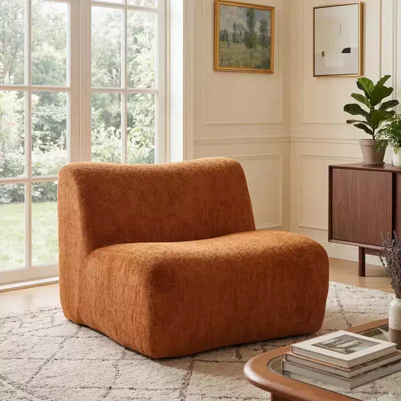 Christopher Knight Home Crinti Modern Modular Armless Accent Chair with Foam Cushion