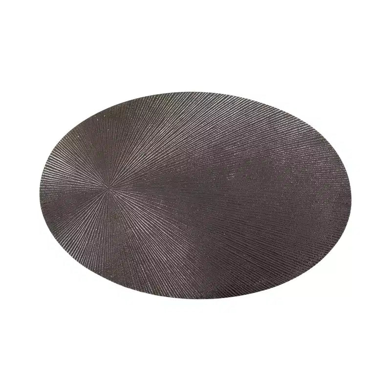 Kate and Laurel Engles Adjustable Oval Metal Table, Pewter, 15x10x28