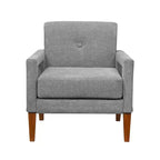 GDFStudio Mason Modern Chenille Upholstered Armchair with Removable Cushion