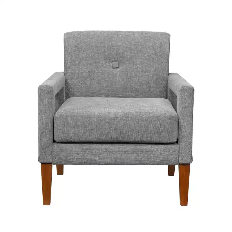 GDFStudio Mason Modern Chenille Upholstered Armchair with Removable Cushion