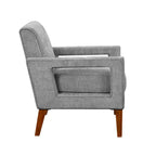 GDFStudio Mason Modern Chenille Upholstered Armchair with Removable Cushion