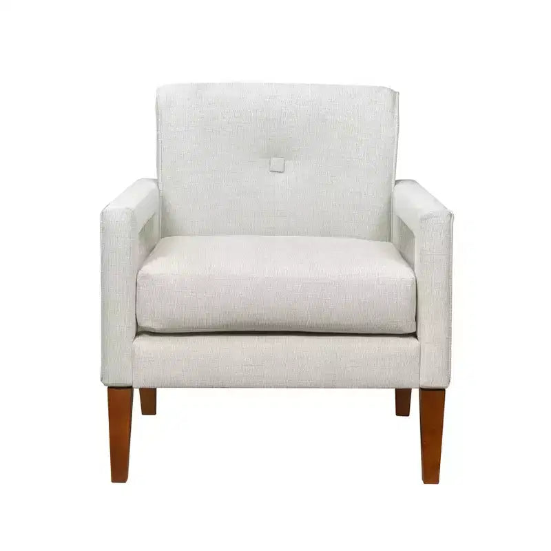 GDFStudio Mason Modern Chenille Upholstered Armchair with Removable Cushion