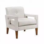 GDFStudio Mason Modern Chenille Upholstered Armchair with Removable Cushion