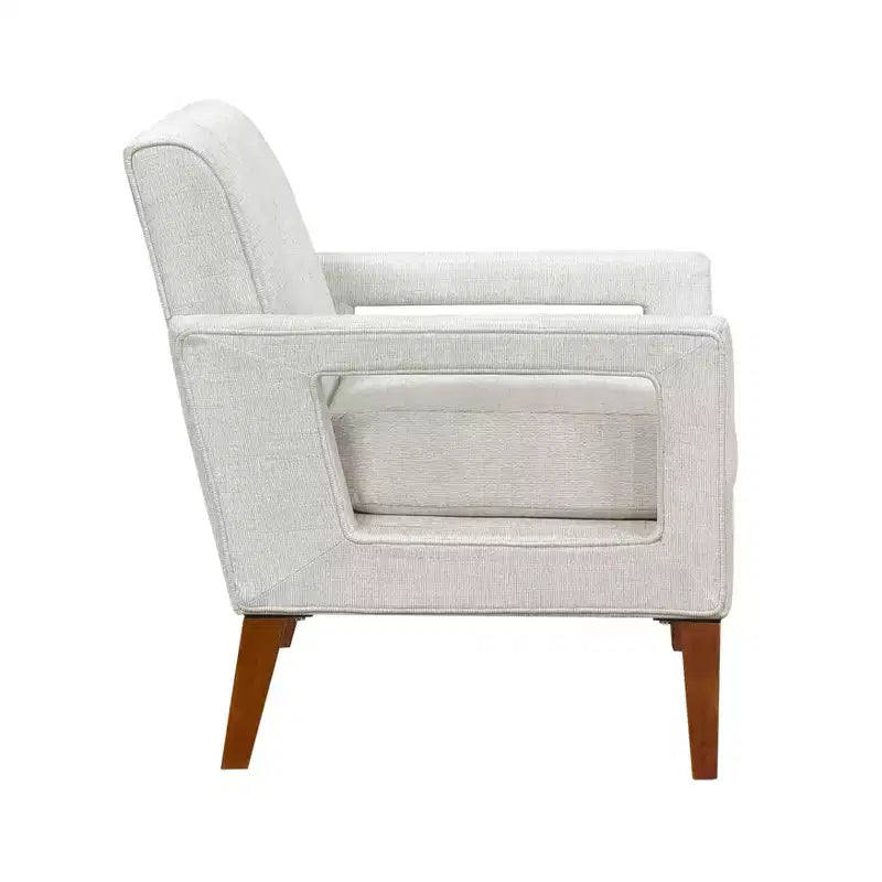 GDFStudio Mason Modern Chenille Upholstered Armchair with Removable Cushion