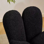 Karl Home | Adjustable Bow Teddy Fabric Bunny Ear Swivel Accent Chair Office Chair