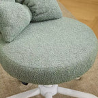 Karl Home | Adjustable Bow Teddy Fabric Bunny Ear Swivel Accent Chair Office Chair