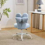 Karl Home | Adjustable Bow Teddy Fabric Bunny Ear Swivel Accent Chair Office Chair