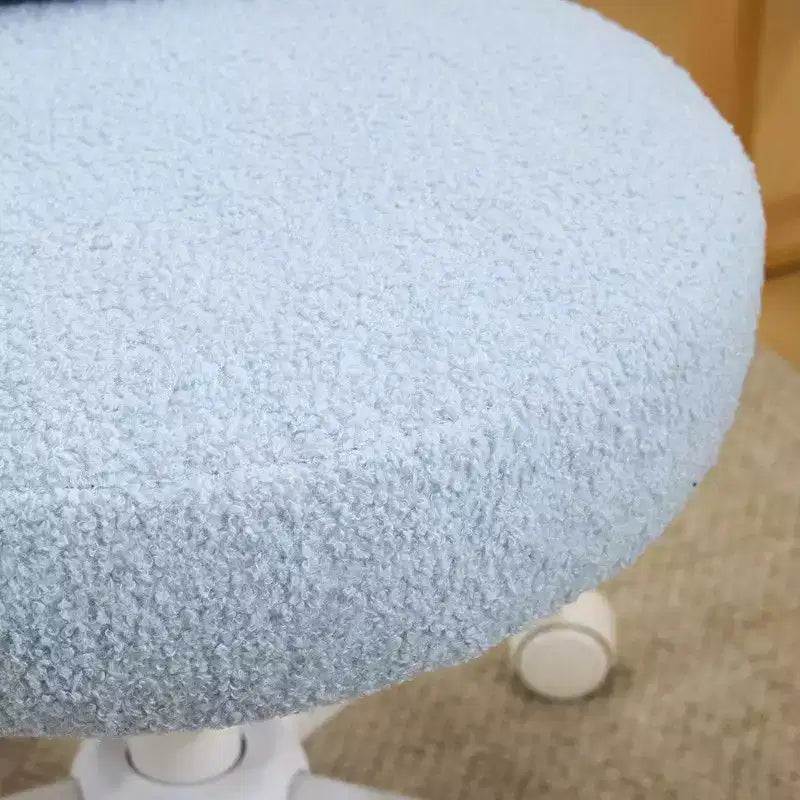 Karl Home | Adjustable Bow Teddy Fabric Bunny Ear Swivel Accent Chair Office Chair