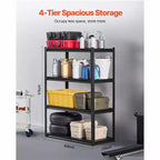 Storage Shelves 20 D x 40 W x 57 H 4 Tier Garage Storage Shelving Heavy Duty Portable