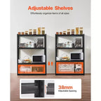 Storage Shelves 20 D x 40 W x 57 H 4 Tier Garage Storage Shelving Heavy Duty Portable