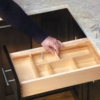 Rev-A-Shelf Kit Organizzatore da Inserimento Personalizzabile per Cassetti da Cucina per Utensili Grandi, Ninnoli e Posate con Clip Regolabili, LD-4CT21-1