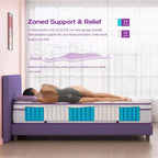Sersper 12 Euro Top Memory Foam Spring Hybrid Mattress - Compatible with Platform Bed, Box Spring, or Slat Base