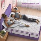 Sersper 12 Euro Top Memory Foam Spring Hybrid Mattress - Compatible with Platform Bed, Box Spring, or Slat Base