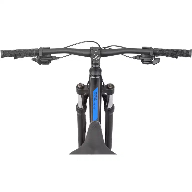 Mongoose Switchback Comp Mountain Bike, Ruote da 29", 14 Velocità, Forcella Ammortizzata, Nero